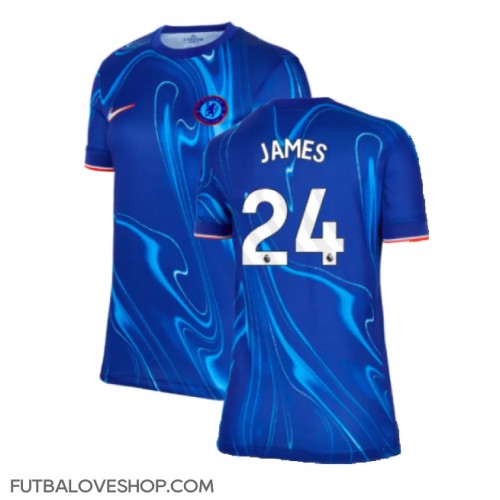 Dres Chelsea Reece James #24 Domáci pre Ženy 2024-25 Krátky Rukáv